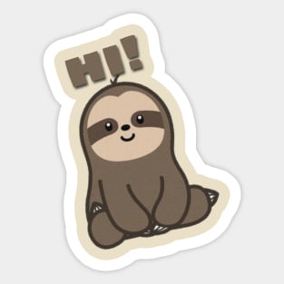 Happy Sloth Sticker